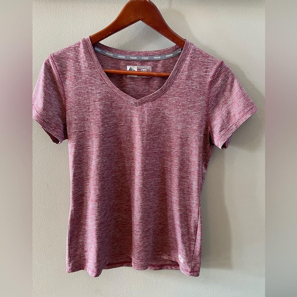 RBX Maroon Striped Active Top